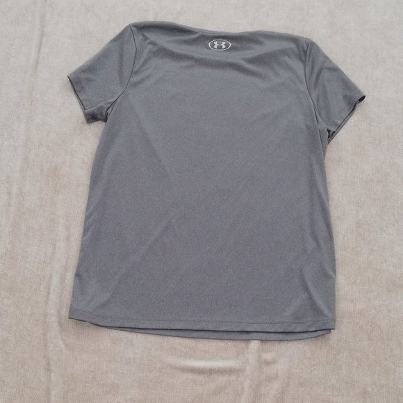 Under Armour Grey Loose Fit Heat Gear T-Shirt Size XL - Picture 4 of 6